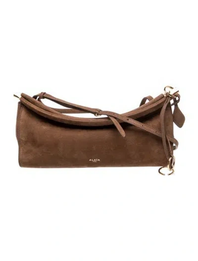 Pre-owned Alaïa Suede Shoulder Bag In Brown