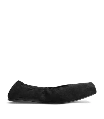 Alaïa Suede Slip-on Ballet Flats