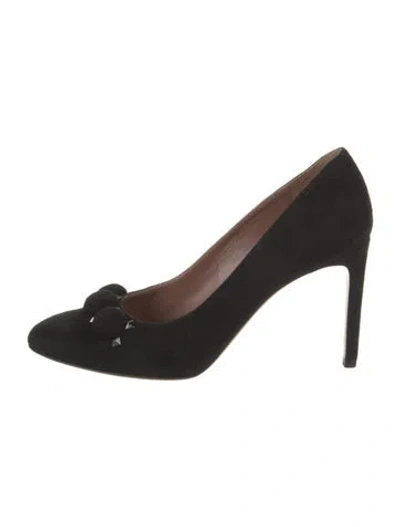 Pre-owned Alaïa Suede Studded Accents Pumps In Black