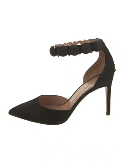 Pre-owned Alaïa Suede Studded Accents Pumps In Black
