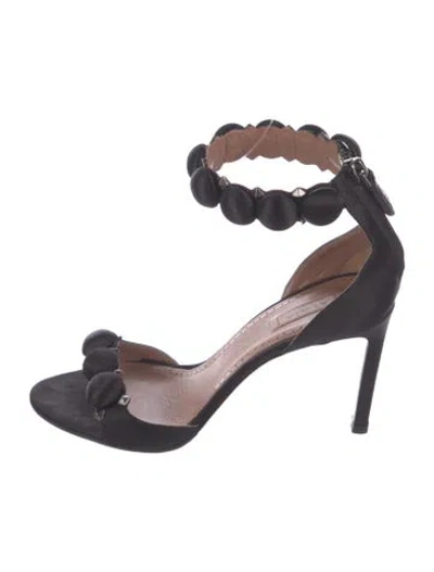 Pre-owned Alaïa Suede Studded Accents Sandals In Brown