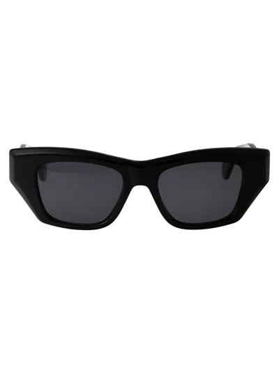 Alaïa Alaia Sunglasses In 001 Black Black Grey