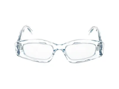 Alaïa Alaia Sunglasses  Aa0079s 005 Light Blue Light Blue 52/19/140 In Transparent