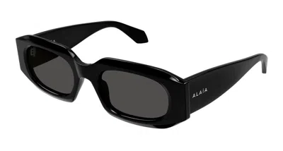 ALAÏA ALAIA SUNGLASSES  AA0086S 001 BLACK BLACK GREY 53/20/140
