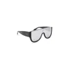 Alaïa Oversized Square Frame Sunglasses Thick Temples In Black