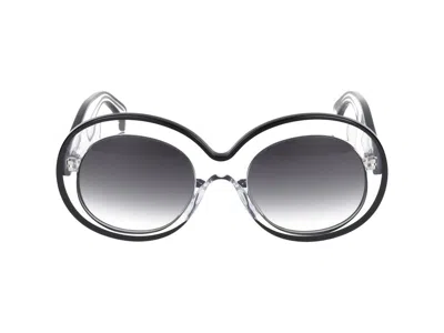 Alaïa Sunglasses Azzedine Alaia Aa0063 S 001 Crystal Crystal Grey /21/140 In Gray