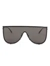 Alaïa Mask-framed Metal Sunglasses In Black