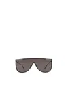Alaïa Alaia Women Metallic Mask Sunglasses In Black