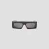 Alaïa Rectangular Frame Dark Lenses Sunglasses Design In Black