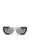 Alaïa Alaia Black Grey Acetate Sunglasses In Multi