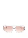 Alaïa Alaia Trasparent Acetate Sunglasses In White