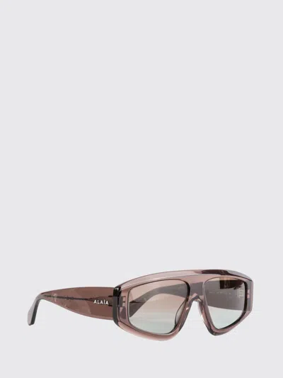 Alaïa Alaia Brown Acetate Sunglasses