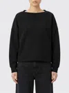 Alaïa Alaia Women Boatneck Cotton Sweatshirt In Black