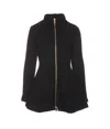 Alaïa Ribbed Wool And Cashmere-blend Peplum Cardigan In Black