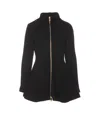 Alaïa Ribbed Wool And Cashmere-blend Peplum Cardigan In Black