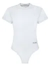 Alaïa Logo-embroidered Bodysuit T-shirt In White
