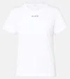Alaïa Alaia White Cotton T-shirt With Logo Women In Blanc