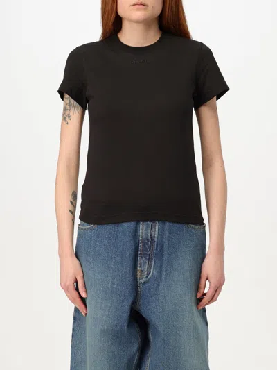 ALAÏA T-SHIRT ALAÏA WOMAN COLOR BLACK,G69287002