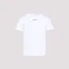 Alaïa Logo Print Crewneck T-shirt In Blanc