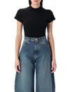 Alaïa Logo-embroidered T-shirt In Black