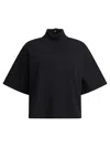 Alaïa T Shirt With High Neck In Black