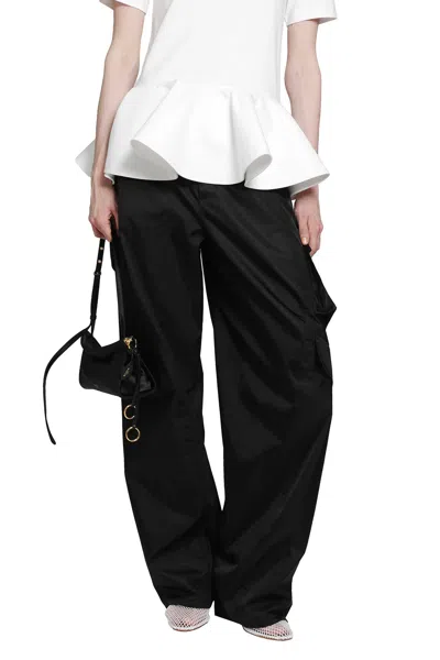 Alaïa Taffeta Cargo Pants In Black