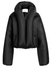 Alaïa Taffeta Padded Bomber Jacket In Animal Print