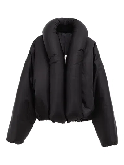 Alaïa Taffetas Down Jacket In Black