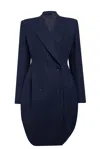 Alaïa Tailored Coat Clothing In Blue