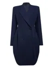 Alaïa Tailored Coat In Blue