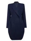 Alaïa Tailored Coat Clothing In Blue
