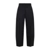 Alaïa Black Technical Taffeta Tailored Pants In Black