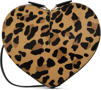 Alaïa Alaia Le Coeur Bag In Leopard-print Calf Hair Women In Black