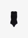 Alaïa Ribbed Texture Scoop Neck Sleeveless Body