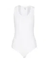 Alaïa Sleeveless One-piece Vest In White
