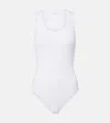 Alaïa Sleeveless One-piece Vest In White