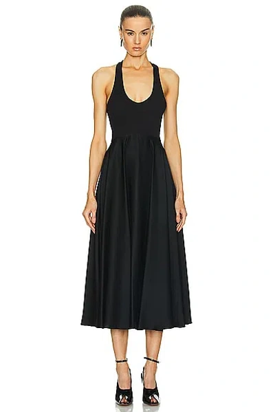 Alaïa Tank Dress In Noir Alaia