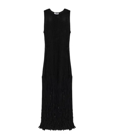 Alaïa Tassel Dress In Black