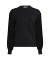 Alaïa Tassel Sleeve Knitted Pullover In Black