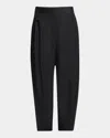 Alaïa Technical Taffeta Tailored Pants In Black
