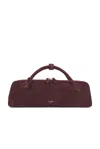 Alaïa Le Teckel Leather-trimmed Suede Clutch