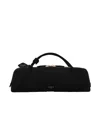 Alaïa Le Teckel Top-handle Bag In Grained Leather In Black
