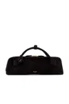 Alaïa Le Teckel Top-handle Bag In Grained Leather In Noir