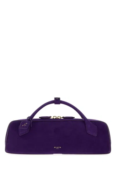 Alaïa Alaia Teckel Clutch In Blue