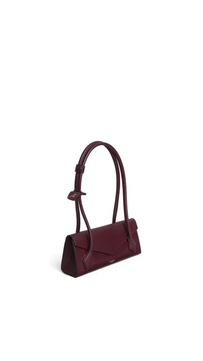 Alaïa Alaia Teckel Flap Mini Bag In Burgundy