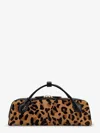 Alaïa Le Teckel Leather-trimmed Leopard-print Calf Hair Clutch