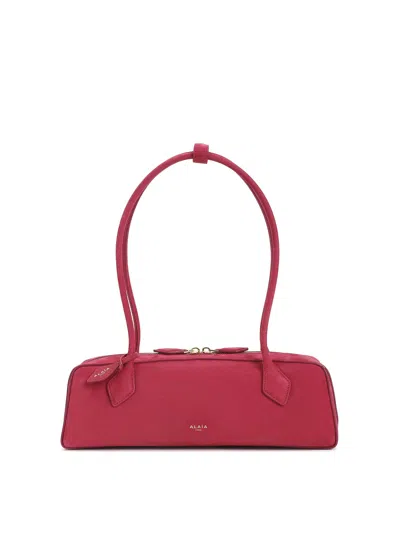 Alaïa Teckel Medium Shoulder Bag In Nude