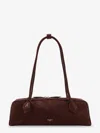 Alaïa Teckel Medium Suede Shoulder Bag