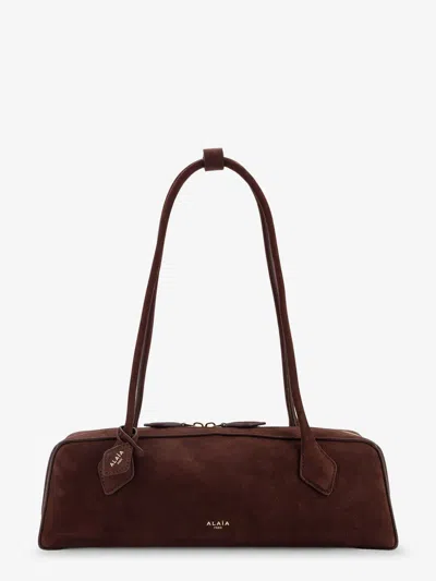 Alaïa Teckel Medium Suede Shoulder Bag