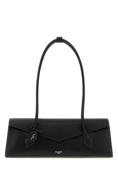 Alaïa Alaia Teckel Mini Leather Shoulder Handbag In Black